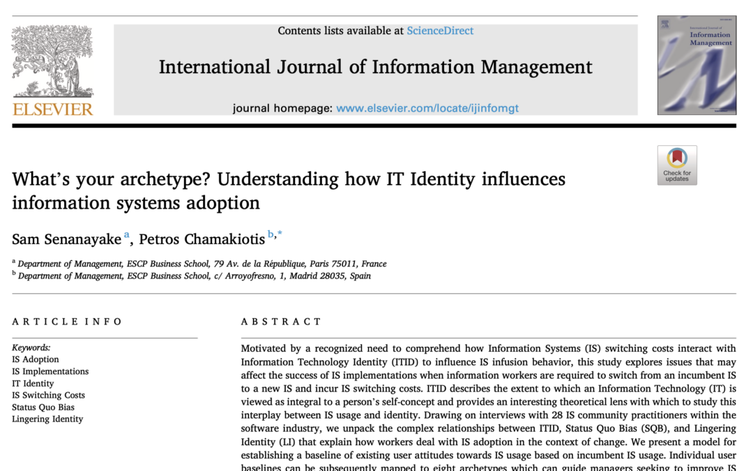 Article: International Journal of Information Management.